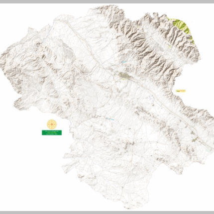 نقشه توپوگرافی استان زنجان
