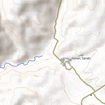 Eastern Azarbayjan topo map