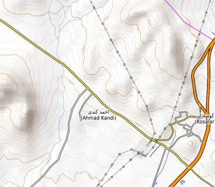 Zanjan OpenTopoMap