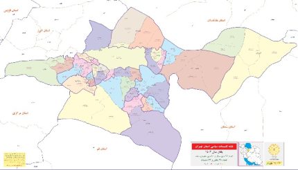 تقسیمات کشوری استان تهران 1402
