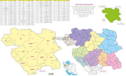 تقسیمات کشوری استان کردستان 1400