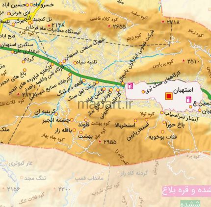 جدیدترین نقشه شهرستان استهبان با جزییات