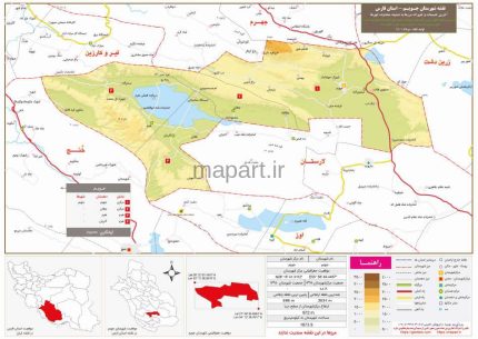 نقشه تقسیمات شهرستان جویم 1401