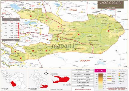 نقشه تقسیمات شهرستان لارستان 1400