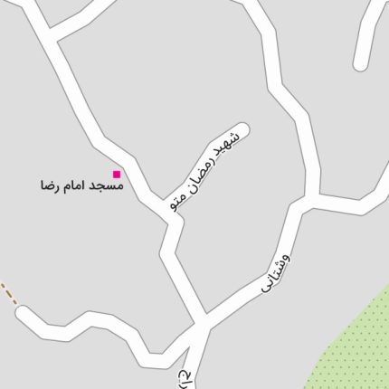 نقشه شهر ارجمند جئورفرنس شده با کیفیت بالا