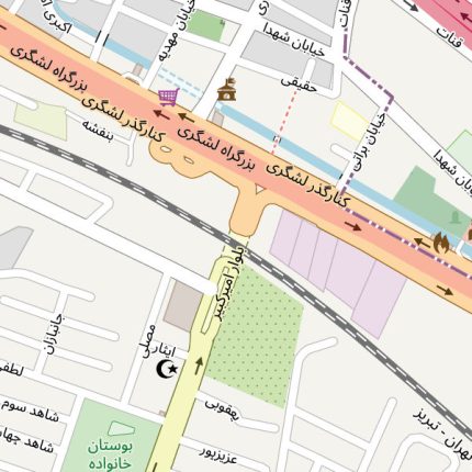 نقشه شهر گرمدره با کیفیت بالا