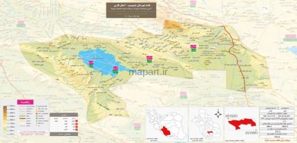 نقشه شهرستان جویم مقیاس 25000