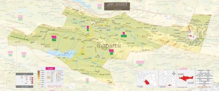 نقشه شهرستان گراش مقیاس 250000