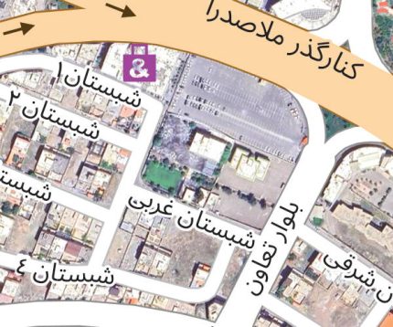 نقشه ماهواره ای شهر پرند در استان تهران