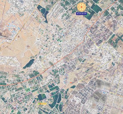 نقشه ماهواره ای شهر محمدشهر