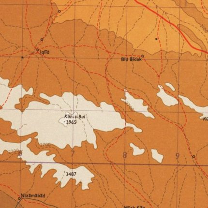 Abadeh-Iran topo map 500000