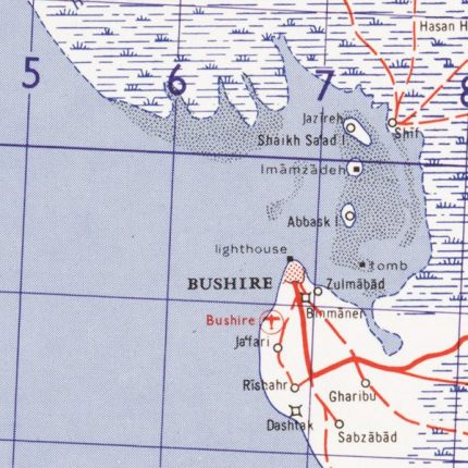 Bushire topo map 500000